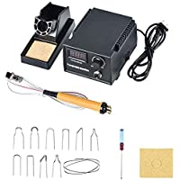 S SMAUTOP Máquina de Pirografía de Alambre de Soldadura 60W 220V Digital Temperatura Ajustable Kit de Pirografía de…